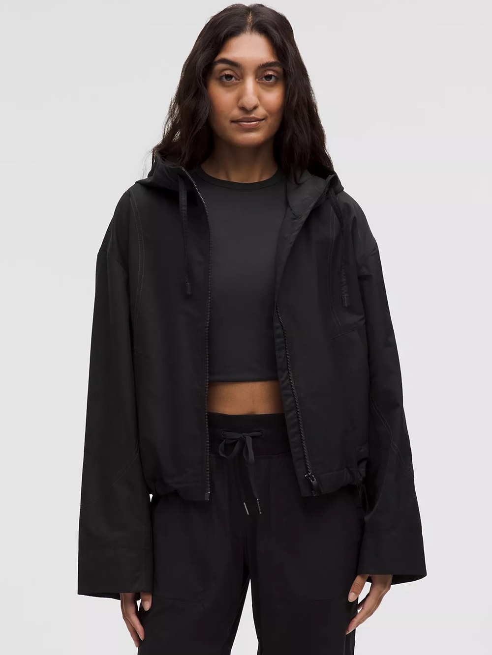 Lululemon Water Resistant Cropped Hooded Jacket - XS